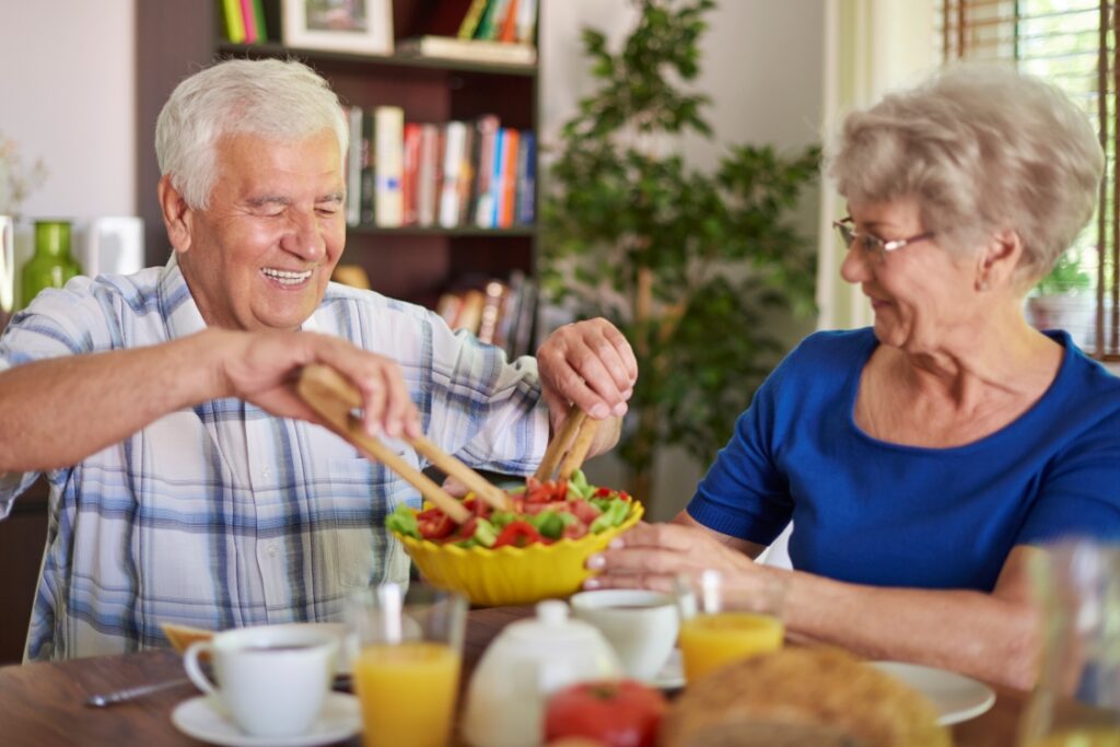 Dental implants allow efficient chewing.